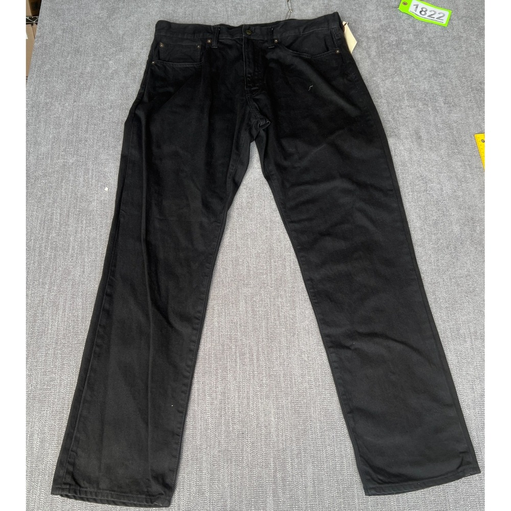 GAP Jeans Mens 36x32 Black Denim 5-Pocket Classic Fit Americana Straight Leg